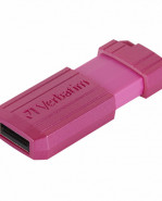 USB kľúč 128GB Verbatim PinStripe ružový